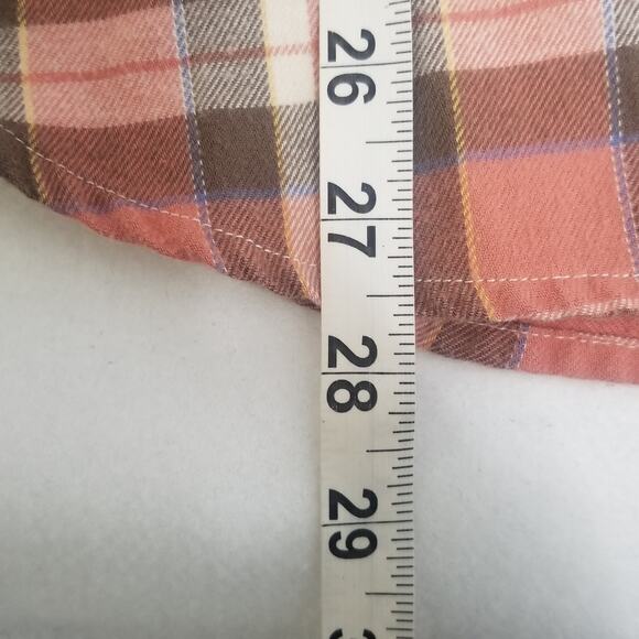 Lauren Ralph Lauren Vintage Plaid Flannel Shacket Work Shirt, Size L - Picture 10 of 11